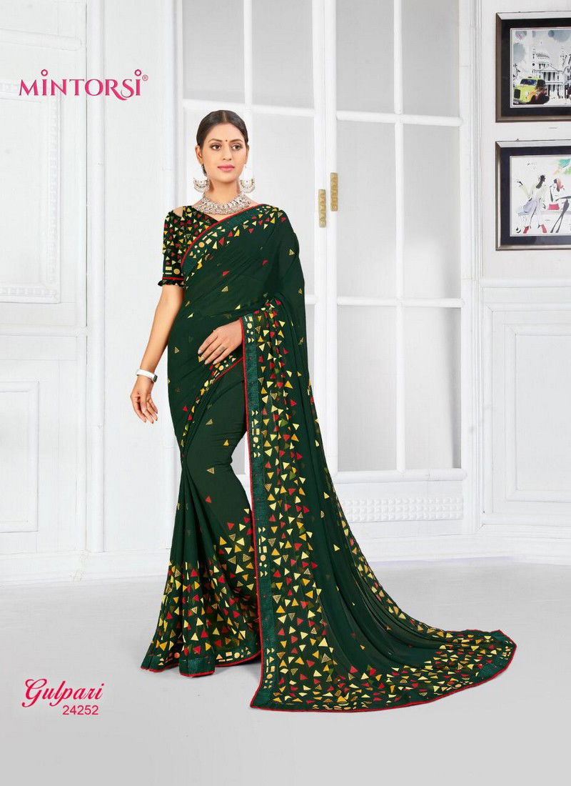 MINTORSI GULPARI Latest Fancy Designer Festive Wear Weightless With Exclusive Mill Foil And Hand Table Border Saree Collection